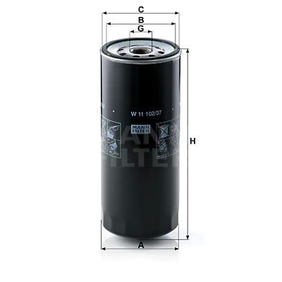 MANN-FILTER W1110237 Фильтр масляный