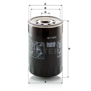 MANN-FILTER W11502 Фильтр масляный