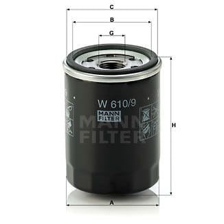 MANN-FILTER W6109 Фильтр масляный