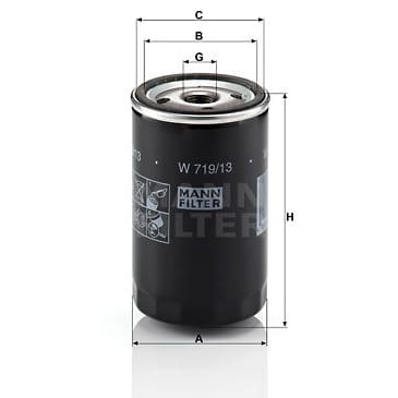 MANN-FILTER W71913 Фильтр масляный