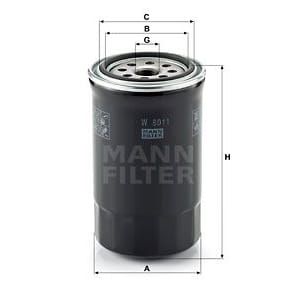 MANN-FILTER W8011 Фильтр масляный