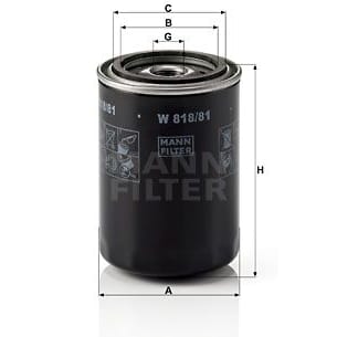 MANN-FILTER W81881 Фильтр масляный