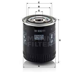 MANN-FILTER W93011 Фильтр масляный