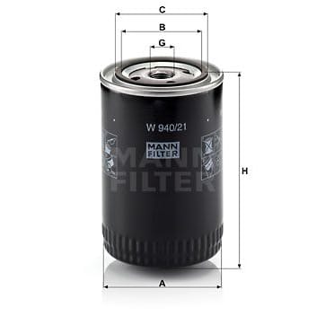 MANN-FILTER W94021 Фильтр масляный