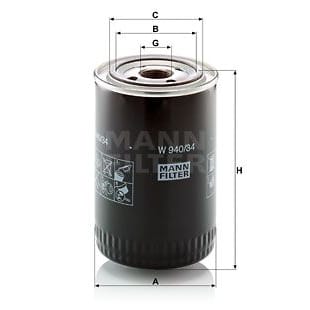 MANN-FILTER W94034 Фильтр масляный