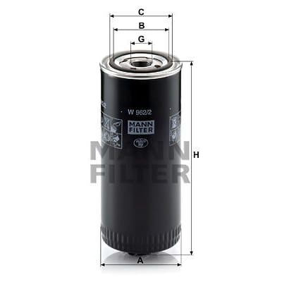 MANN-FILTER W9622 Фильтр масляный