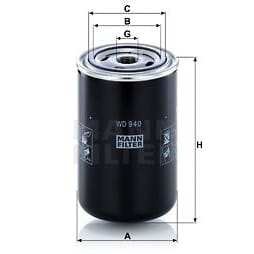 MANN-FILTER WD940 Фильтр гидросистемы WD940
