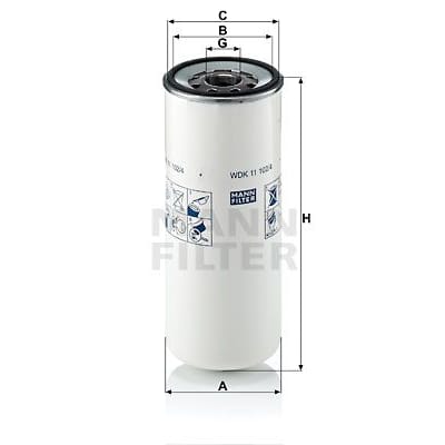 MANN-FILTER WDK111024 Фильтр топливный