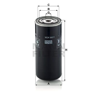 MANN-FILTER WDK9621 Фильтр топливный