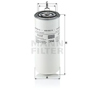 MANN-FILTER WDK96216 Фильтр топливный