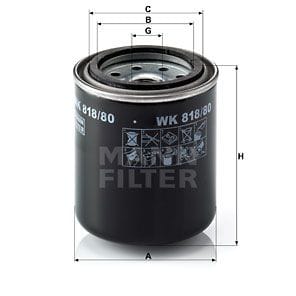 MANN-FILTER WK81880 Фильтр топливный