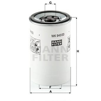 MANN-FILTER WK94033X Фильтр топливный