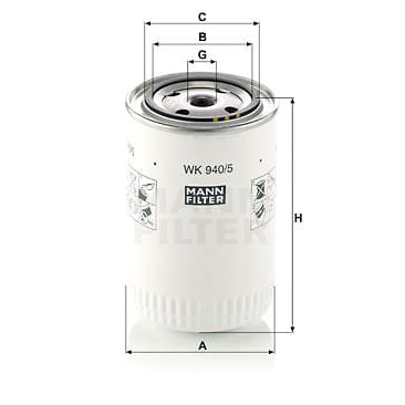 MANN-FILTER WK9405 Фильтр топливный
