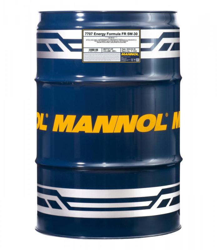 MANNOL 1098 Синтетическое моторное масло mannol 7707 o.e.m. energy formula fr 5w 30 пао sn a5/b5 ( бочка 208л.)