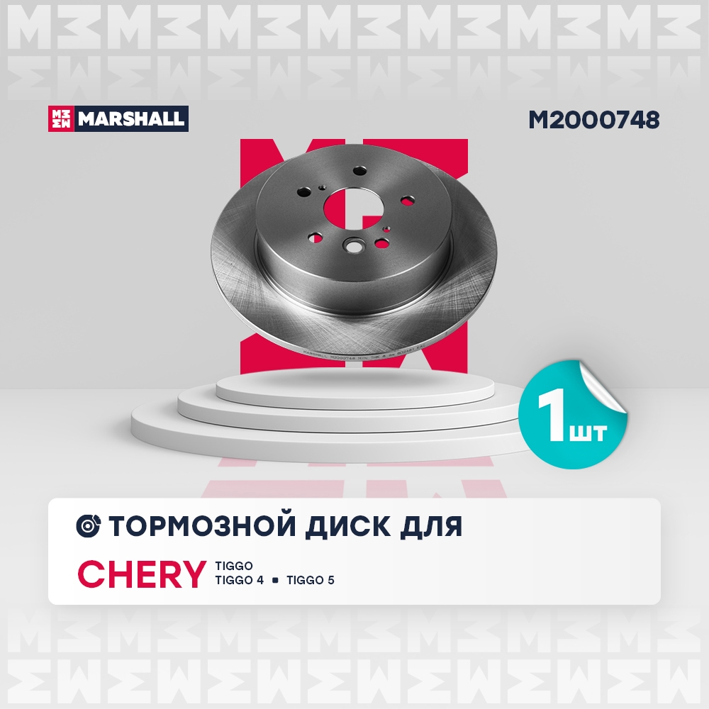 MARSHALL M2000748 Диск тормозной TOYOTA RAV 4 II 1.8-2.0 00-06 задний D 303мм.