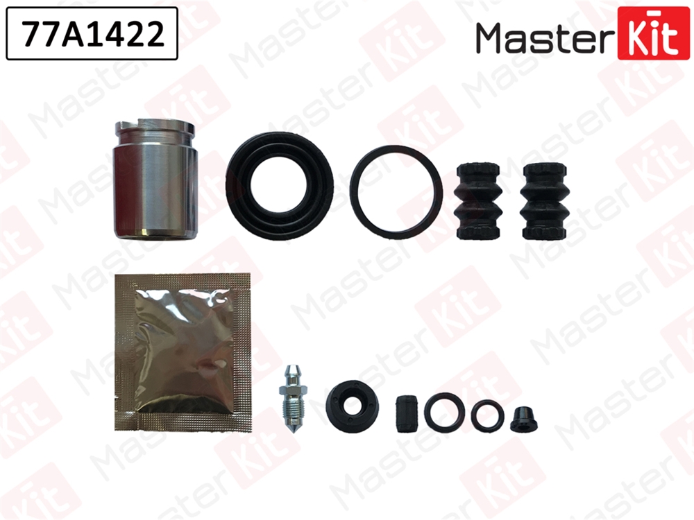MASTERKIT 77A1422 Ремкомплект тормозного суппорта + поршень | зад |