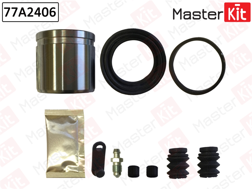 MASTERKIT 77A2406 Ремкомплект тормозного суппорта+поршень Hyundai SOLARIS I (RB) 2010 -, SOLARIS II 2017 -,