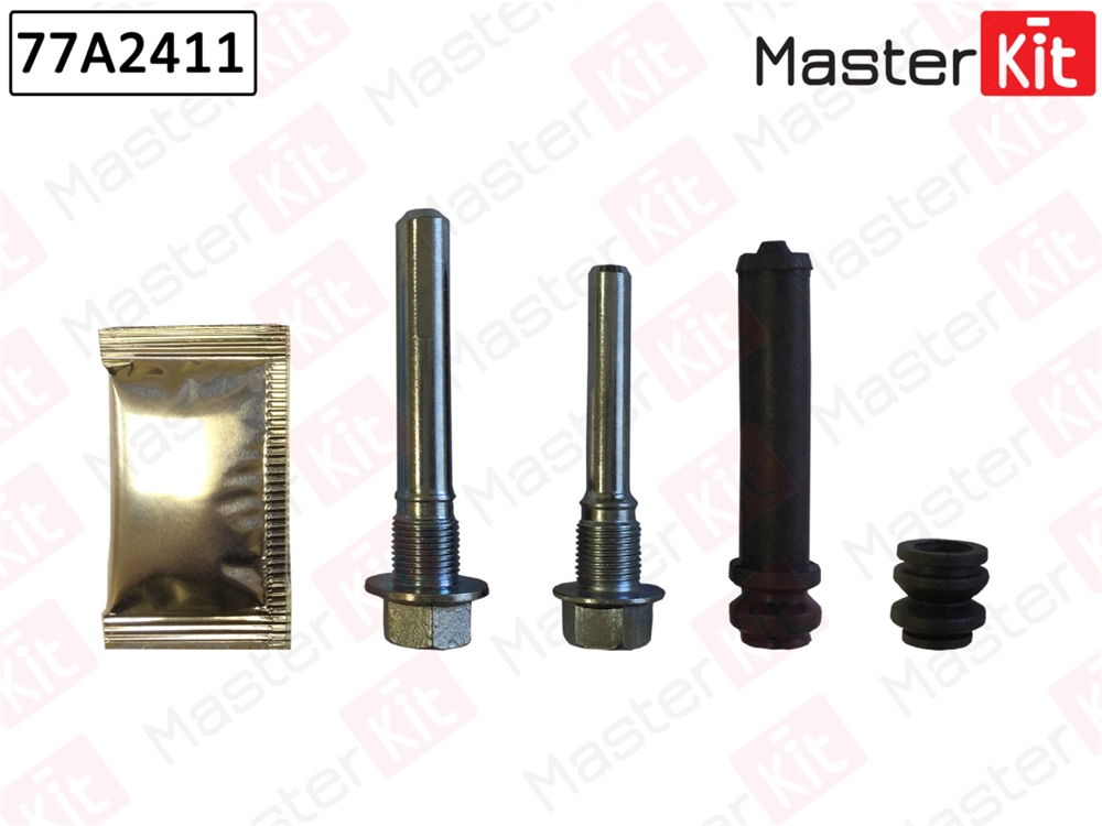 MASTERKIT 77A2411 Ремкомплект тормозного суппорта (направл.c пыльн.) MAZDA CX-7 07-13/CX-9 07->/E-Serie 80-03/MPV II 99-06, MITSUBISHI Grandis 04-11/Pajero 00->