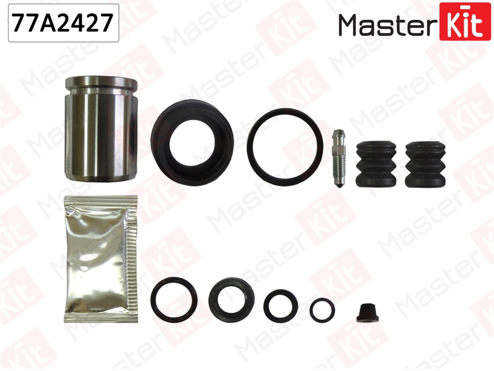 MASTERKIT 77A2427 Ремкомплект тормозного суппорта+поршень VW GOLF II (19E, 1G1) 1983 - 1992, Audi 100 (4A2,