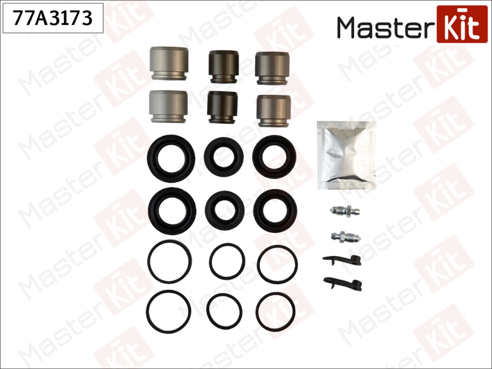 MASTERKIT 77A3173 Ремкомплект тормозного суппорта + поршень AUDI Q7 03-06-, VOLKSWAGEN TOUAREG 01-03- 77A3173