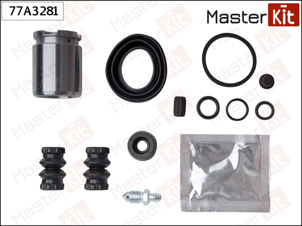 MASTERKIT 77A3281 Ремкомплект тормозного суппорта + поршень задний OPEL MERIVA, MINI R56 06- 77A3281