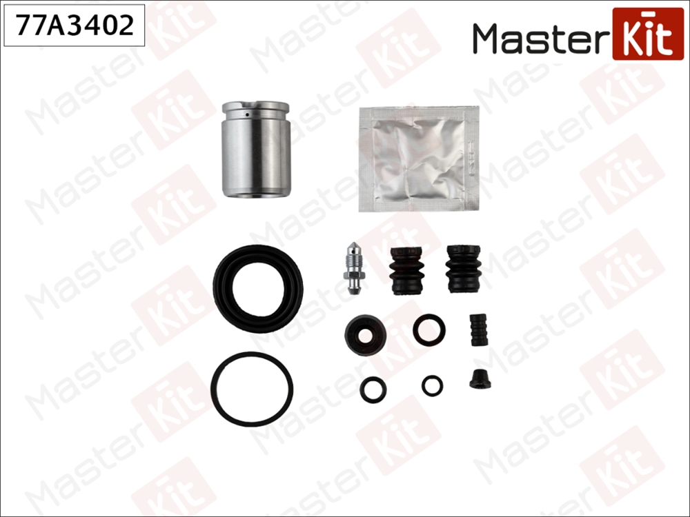 MASTERKIT 77A3402 Ремкомплект тормозного суппорта+поршень с механизмом Nissan ALMERA II (N16) 2000 -, PRIMER