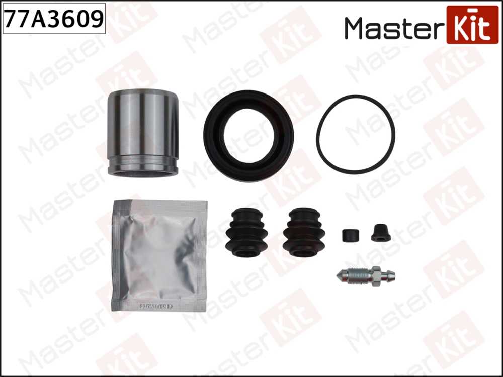 MASTERKIT 77A3609 Ремкомплект тормозного суппорта+поршень MAZDA CX-9 01-07->, CX-7  10-07->