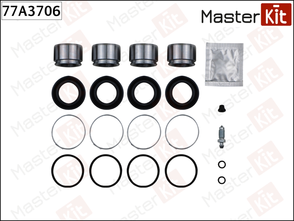 MASTERKIT 77A3706 Ремкомплект тормозного суппорта+поршень Toyota FJ CRUISER (GSJ1 ) 2005 -, LAND CRUISER PRA