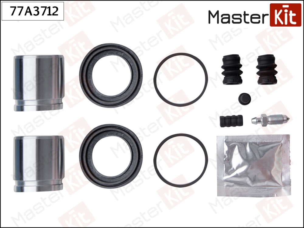 MASTERKIT 77A3712 Ремкомплект тормозного суппорта+поршень Infiniti M45 2005 -, Nissan MURANO I (Z50) 2003 -