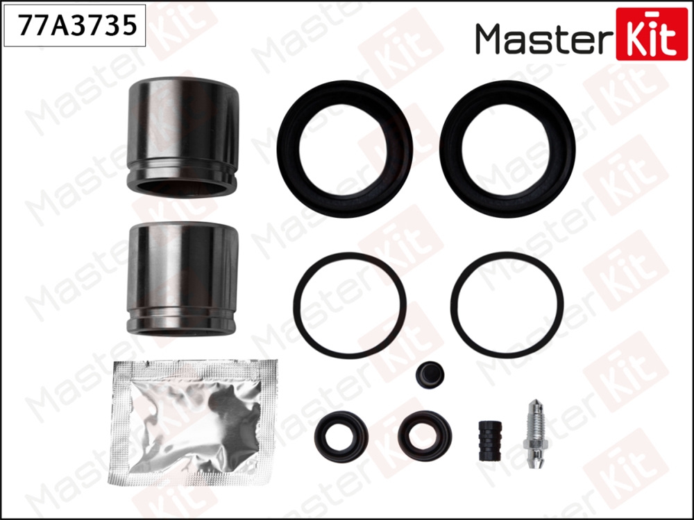MASTERKIT 77A3735 Ремкомплект тормозного суппорта + поршень KIA SORENTO 08-02- 77A3735