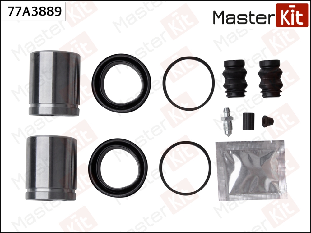 MASTERKIT 77A3889 Ремкомплект тормозного суппорта+поршень VOLKSWAGEN CRAFTER 30-50 04-06->