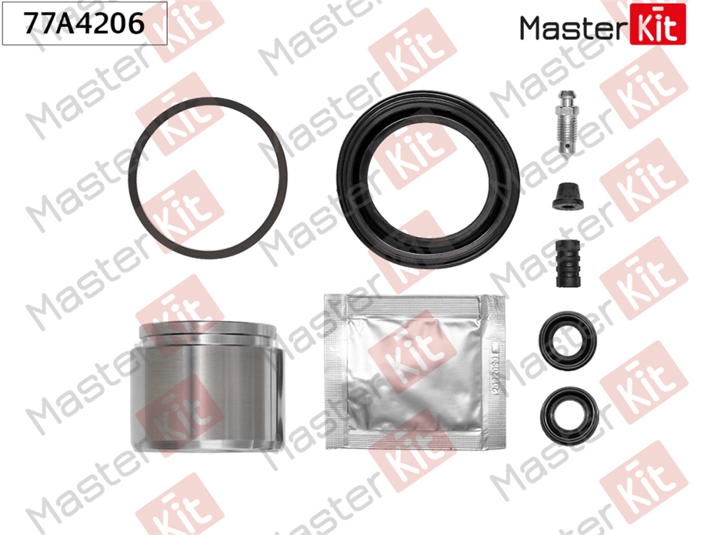 MASTERKIT 77A4206 Ремкомплект тормозного суппорта+поршень KIA CARENS II вэн (FJ) 2002 -