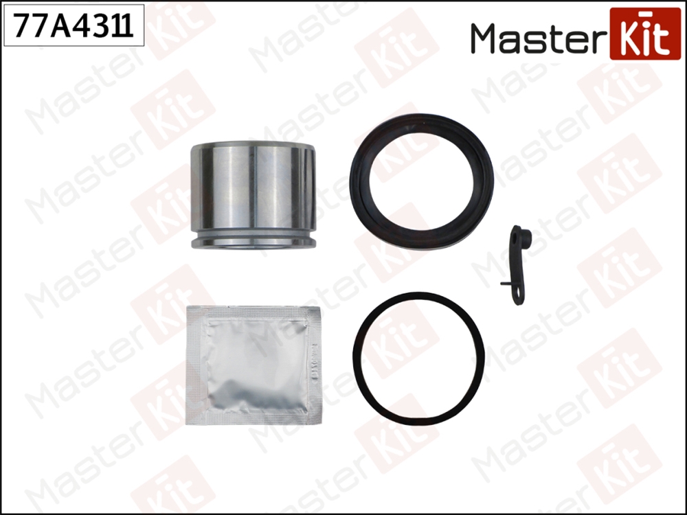MASTERKIT 77A4311 Ремкомплект тормозного суппорта + поршень SSANYONG MUSSO (FJ) 10-95-, KORANDO (KJ) 12-96- 77A4311