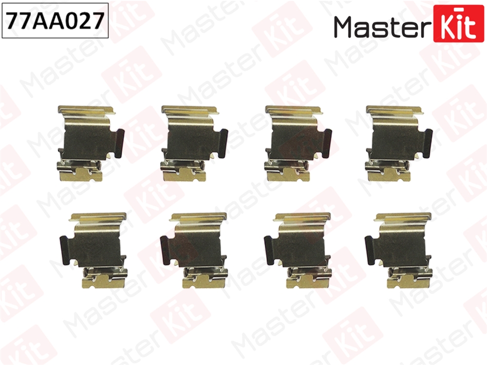 MASTERKIT 77AA027 Комплект установочный тормозных колодок VW Golf VI(5K1) 08-13,Skoda Yeti(5L) 09-17