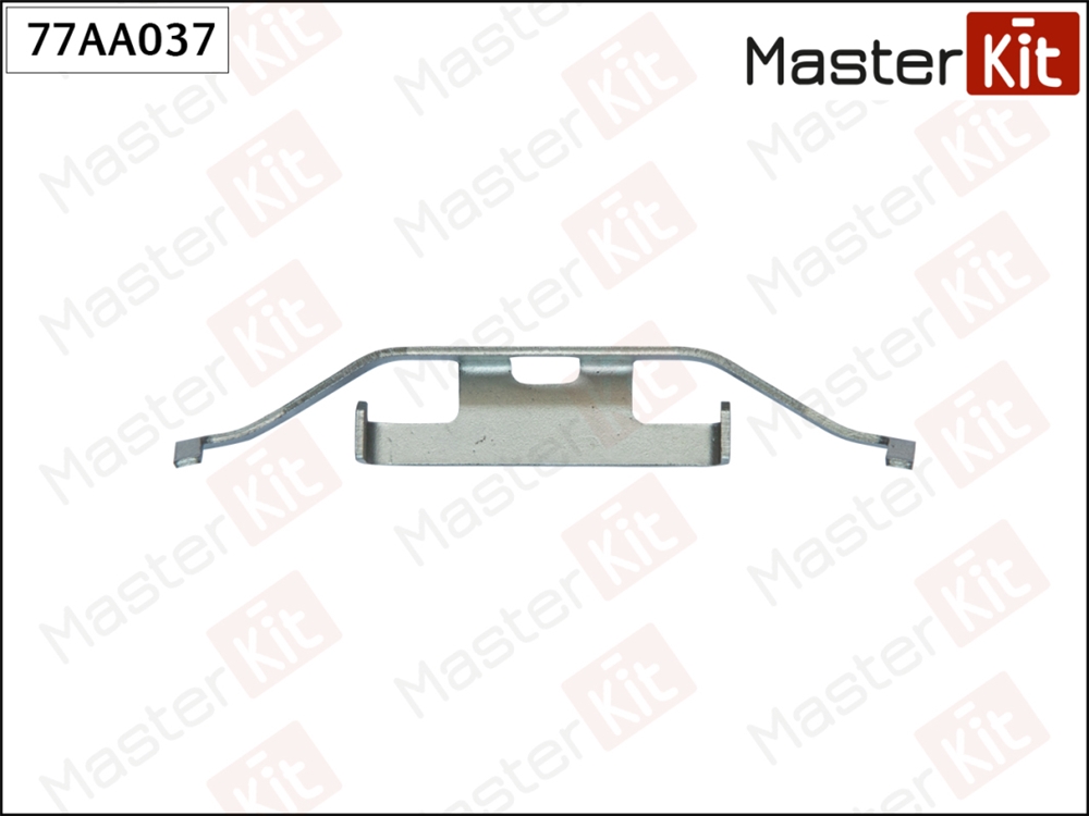 MASTERKIT 77AA037 Комплект установочный тормозных колодок VW Multivan V(7HM,7HN,7HF,7EF,7EM,7EN) 03-15