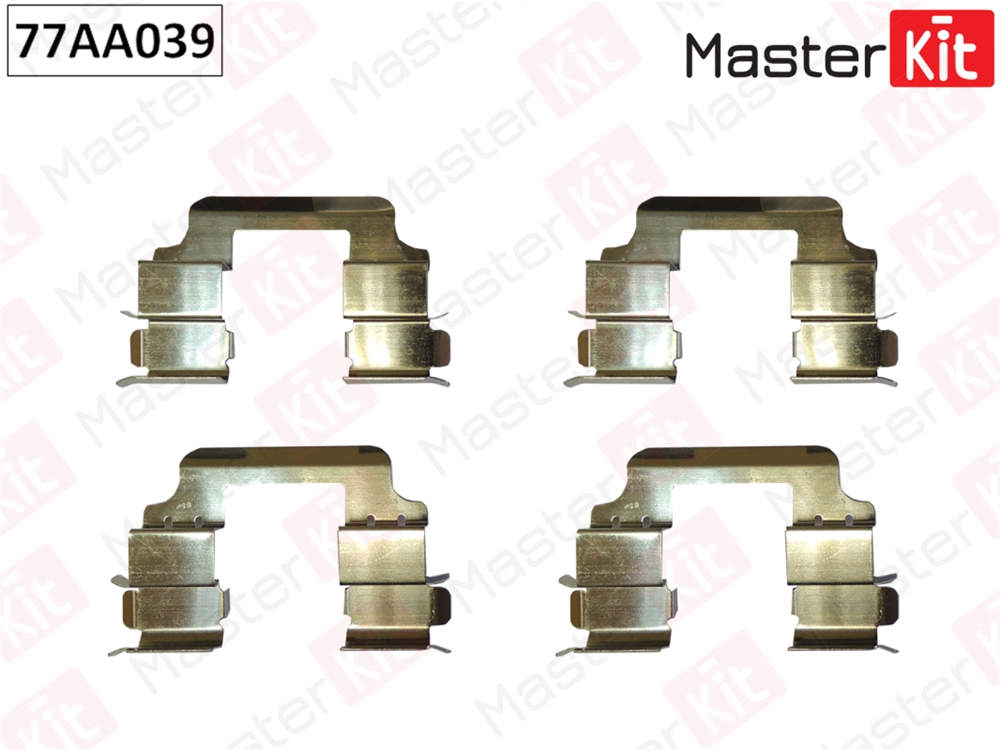 MASTERKIT 77AA039 Комплект установочный тормозных колодок Land Rover Discovery IV(L319) 09-