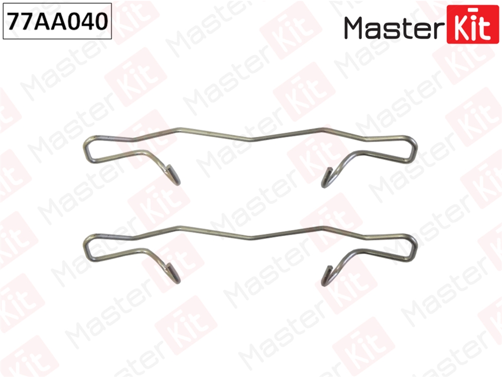 MASTERKIT 77AA040 Комплект установочный колодок тормозных ford focus ii, transit 02-, mazda 3 bk 03-