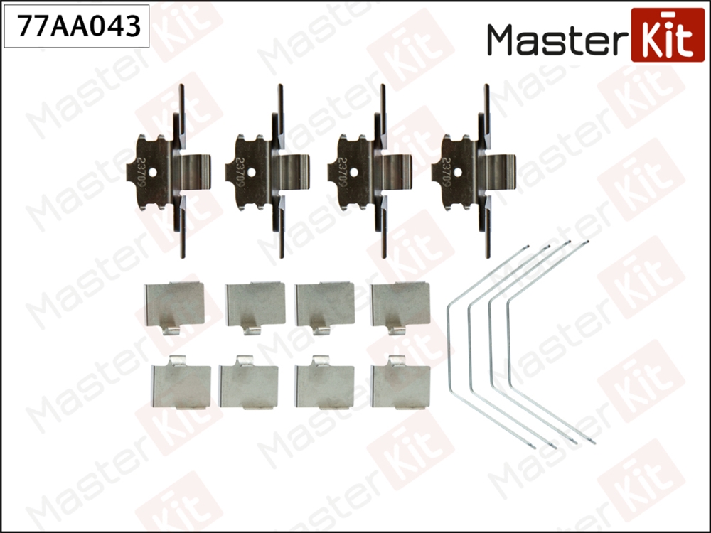 MASTERKIT 77AA043 Ремкомплект крепления тормозных колодок