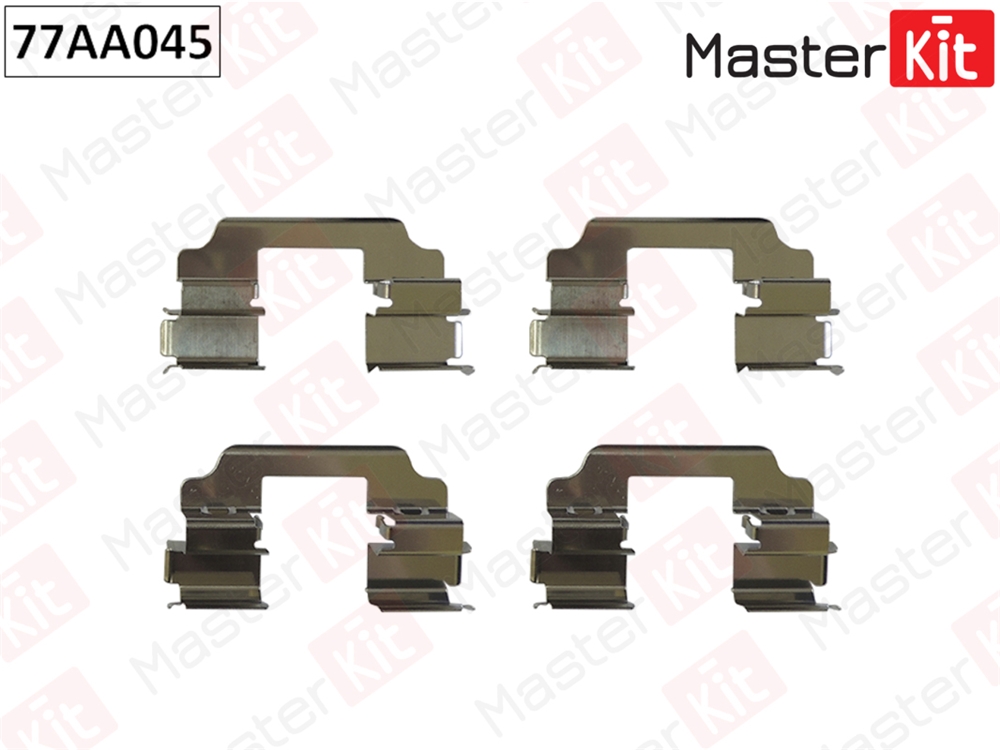 MASTERKIT 77AA045 Комплект установочный дисковых колодок BMW 5 (F10, F11, F18) 03-10-, X3 (F25) 09-10- , X4 (F26)  77AA045