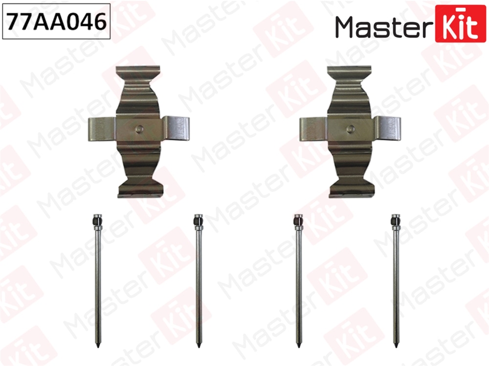 MASTERKIT 77AA046 Комплект установочный тормозных колодок MB CLS(C219),C-Class(CL203) 01-11