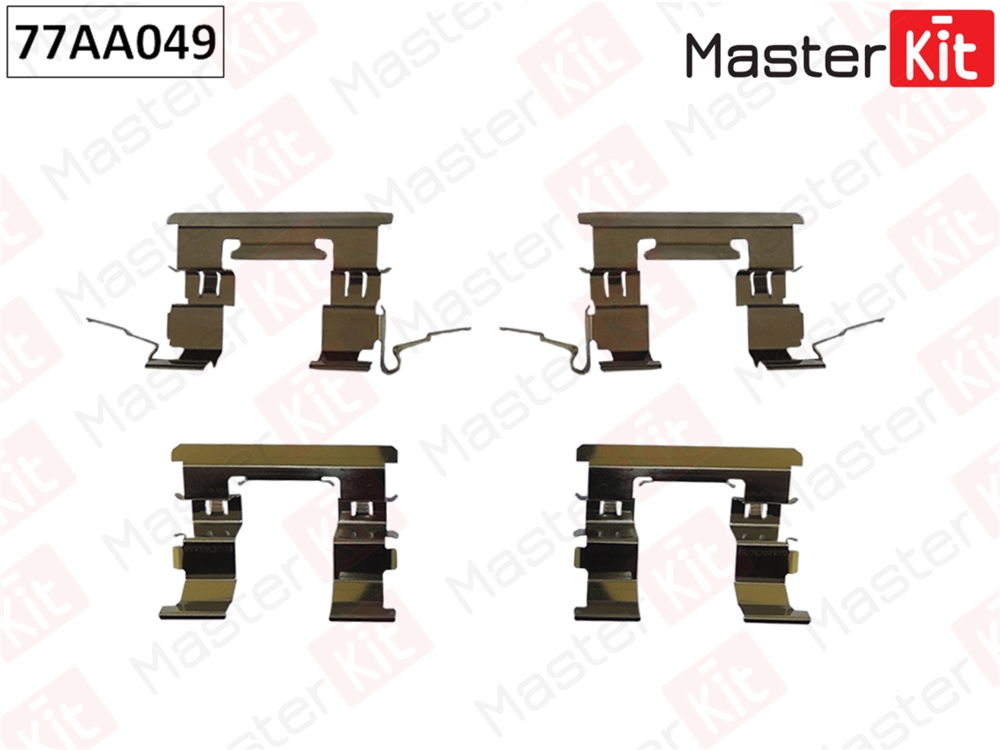 MASTERKIT 77AA049 Комплект установочный тормозных колодок NISSAN JUKE 10-