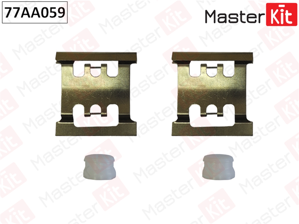 MASTERKIT 77AA059 Комплект установочный тормозных колодок FORD TRANSIT TOURNEO 94-