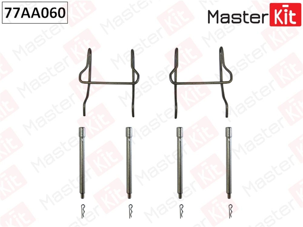 MASTERKIT 77AA060 Комплект установочный тормозных колодок MB Vito(638) 96-03,Peugeot 607(9D,9U) 00-