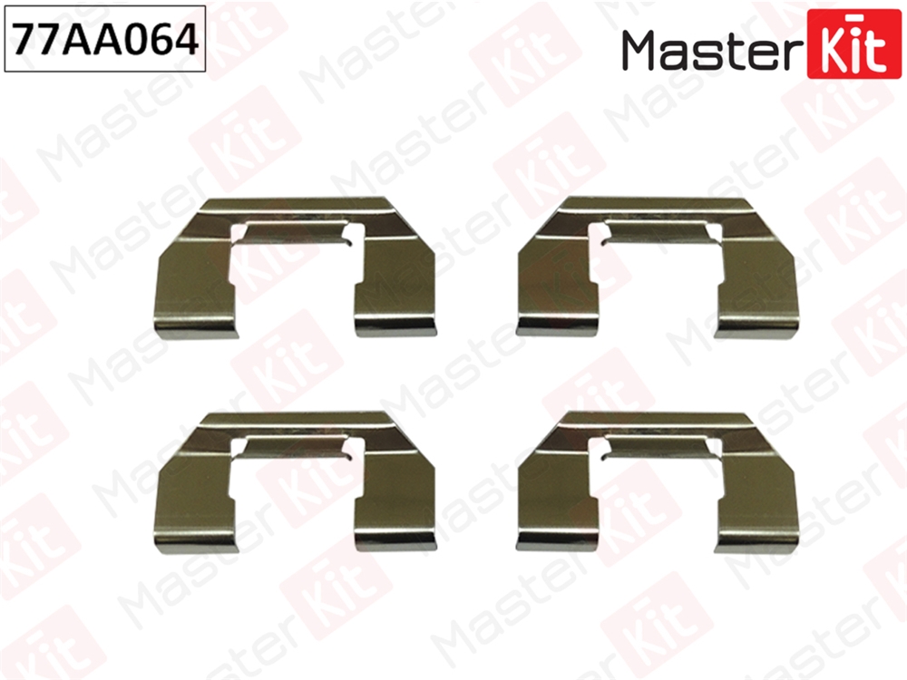 MASTERKIT 77AA064 Комплект установочный тормозных колодок NISSAN PRIMERA 90-/ ALMERA 00-