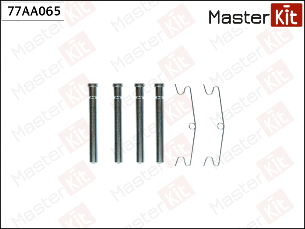 MASTERKIT 77AA065 Комплект установочный тормозных колодок VW Transporter IV(70A,70H,7DA,7DH) 90-03
