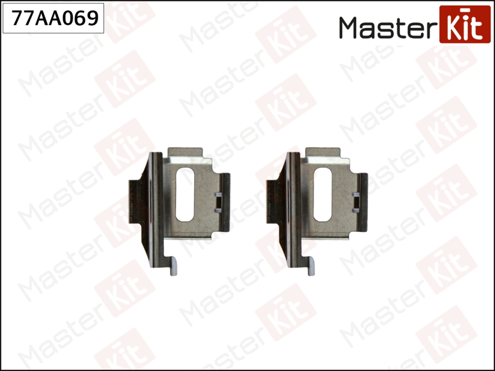 MASTERKIT 77AA069 Комплект установочный тормозных колодок  MERCEDES VITO  96-