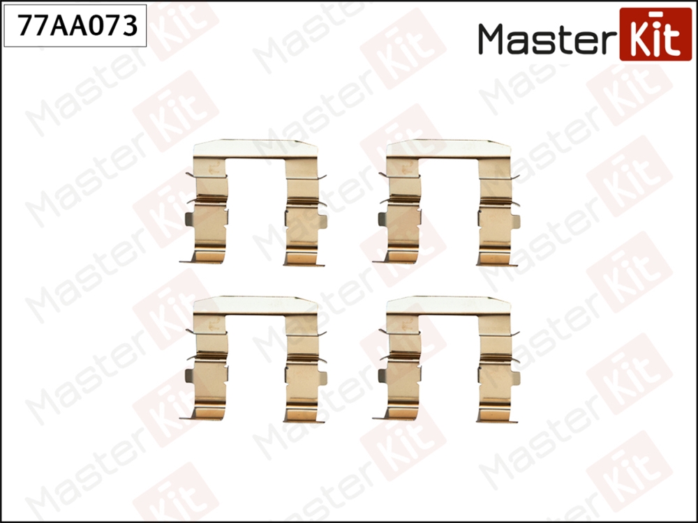 MASTERKIT 77AA073 Комплект установочный тормозных колодок Kia Sorento I(JC) 02-