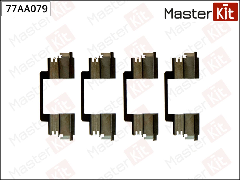 MASTERKIT 77AA079 Комплект установочный тормозных колодок MB GLK-Class(X204) 08-