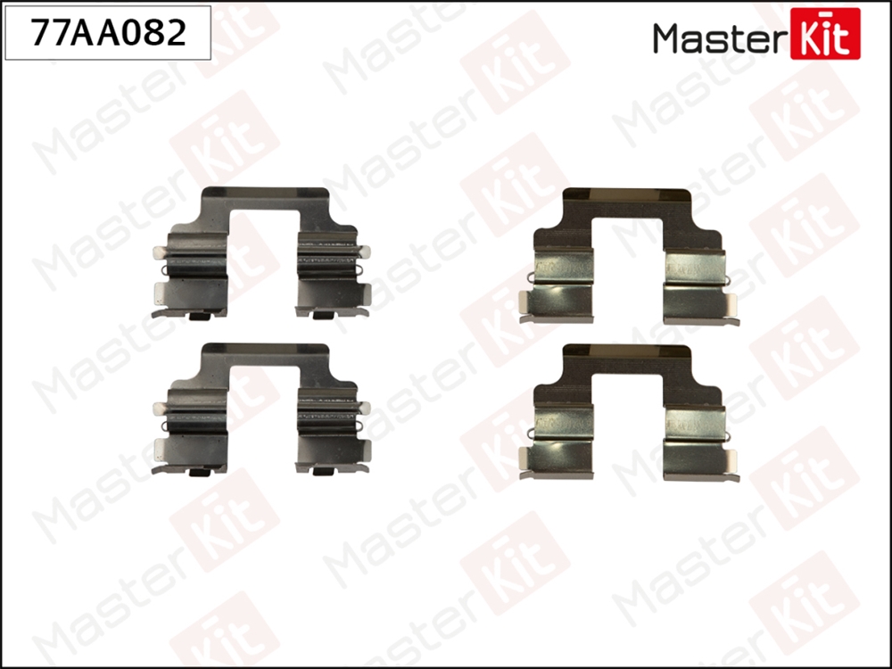 MASTERKIT 77AA082 Комплект установочный тормозных колодок Land Rover Range Rover III(L322) 02-12