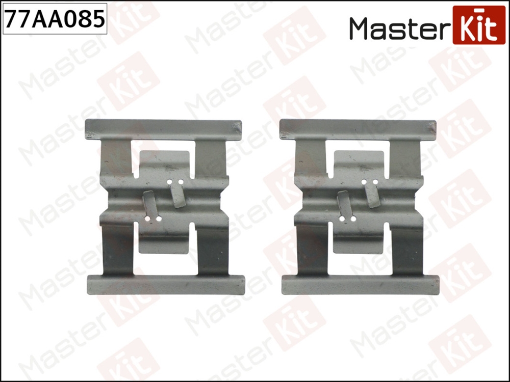 MASTERKIT 77AA085 Комплект установочный тормозных колодок Audi Q7(4LB) 06-16,VW Touareg(7LA,7L6,7L7) 02-13